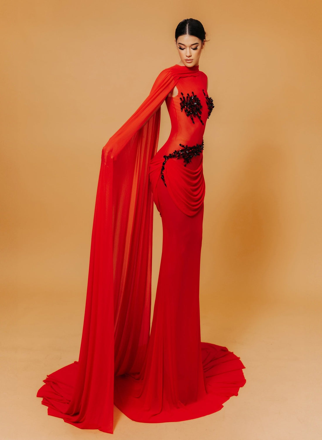 RED MAJESTY DRESS - KUJTA & MERI - Haute Couture Gown - KUJTA & MERI