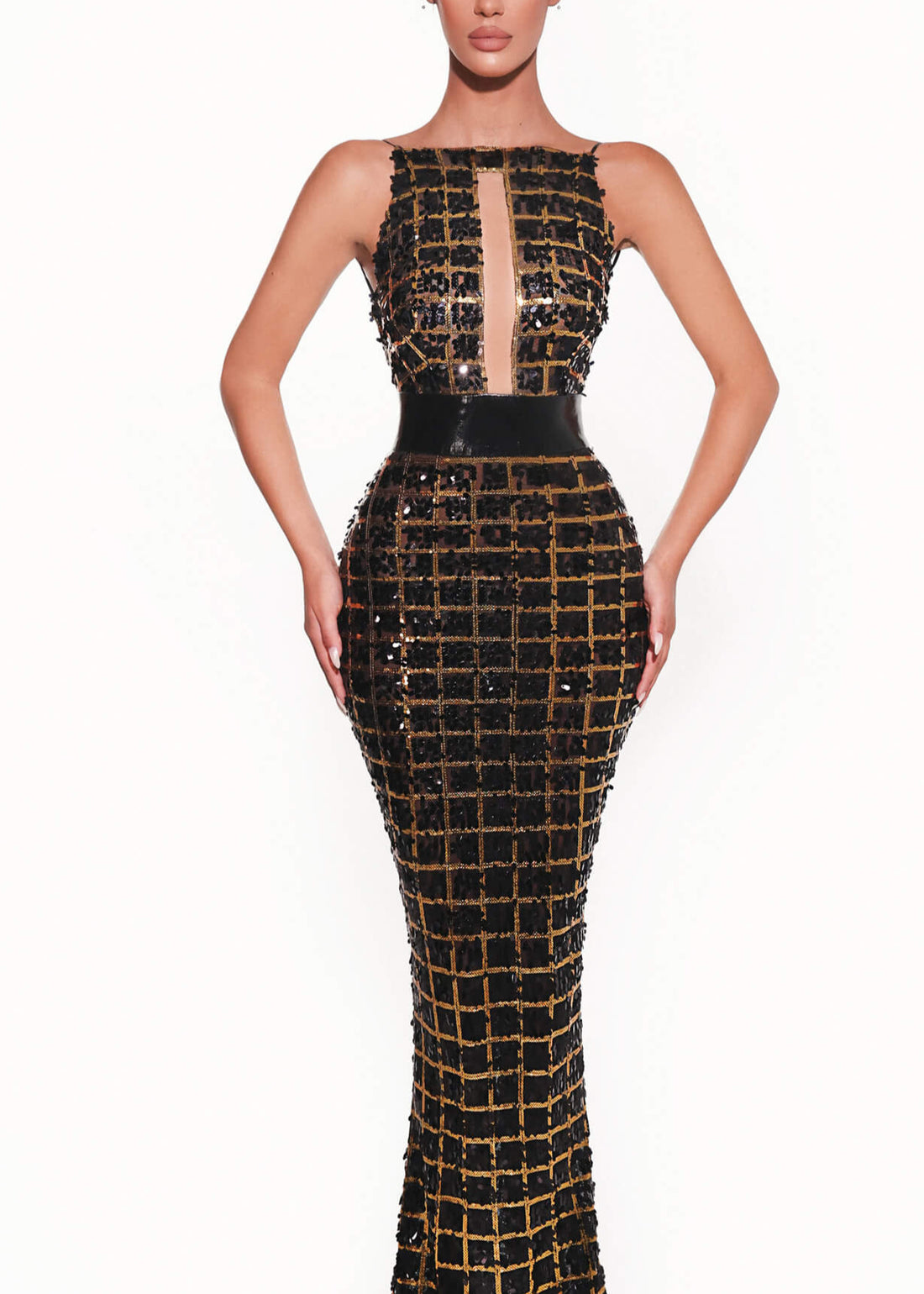 Gold and Black Embellished dress KUJTA & MERI Gold and Black Embellished dress KUJTA & MERI