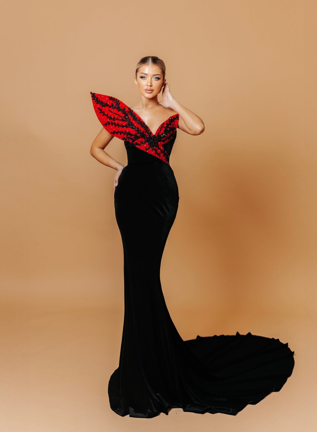 Luxury Black Crystal Dress USA Luxury Black Crystal Dress USA