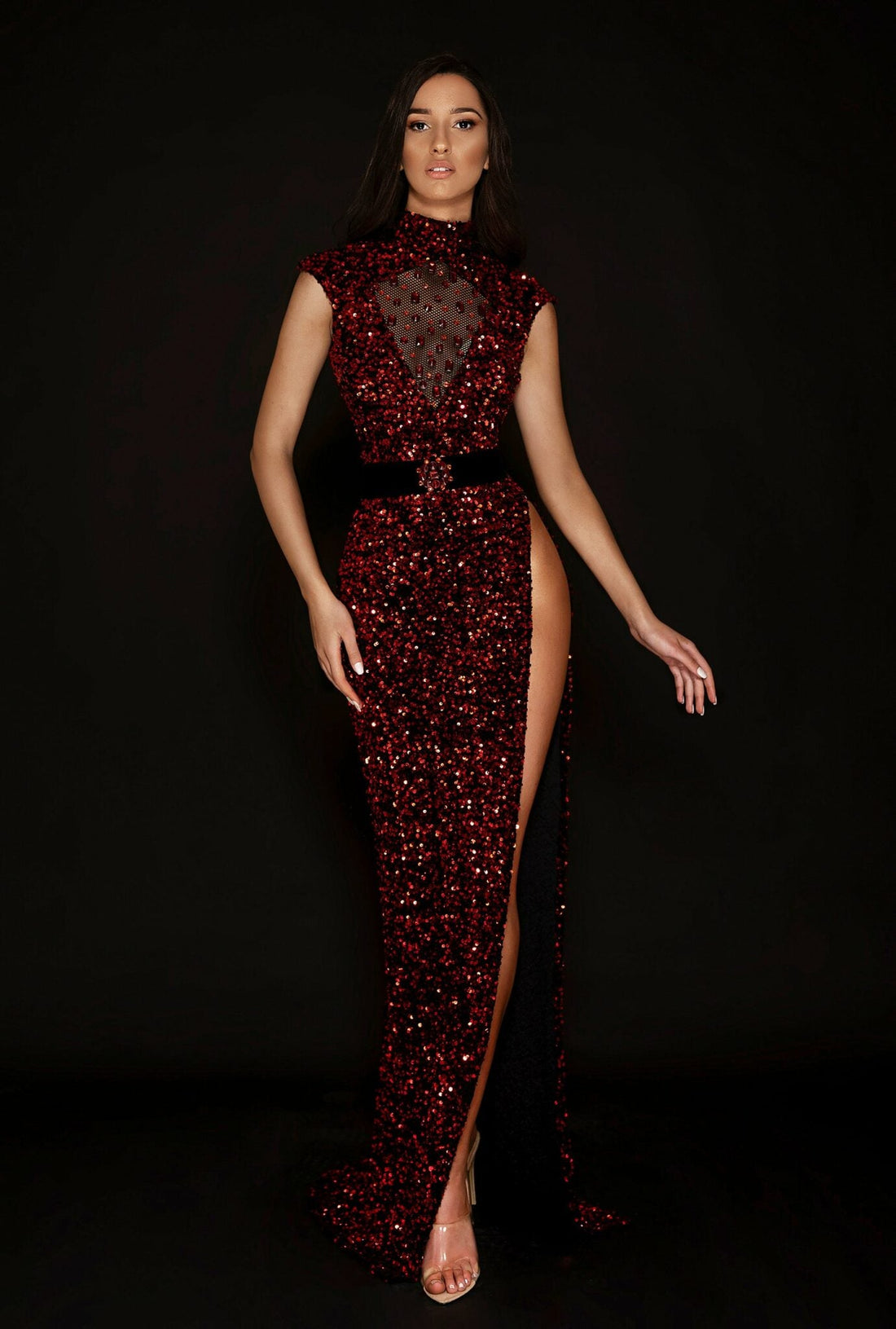 Crimson Elegance Gown - KUJTA & MERI - KUJTA & MERI