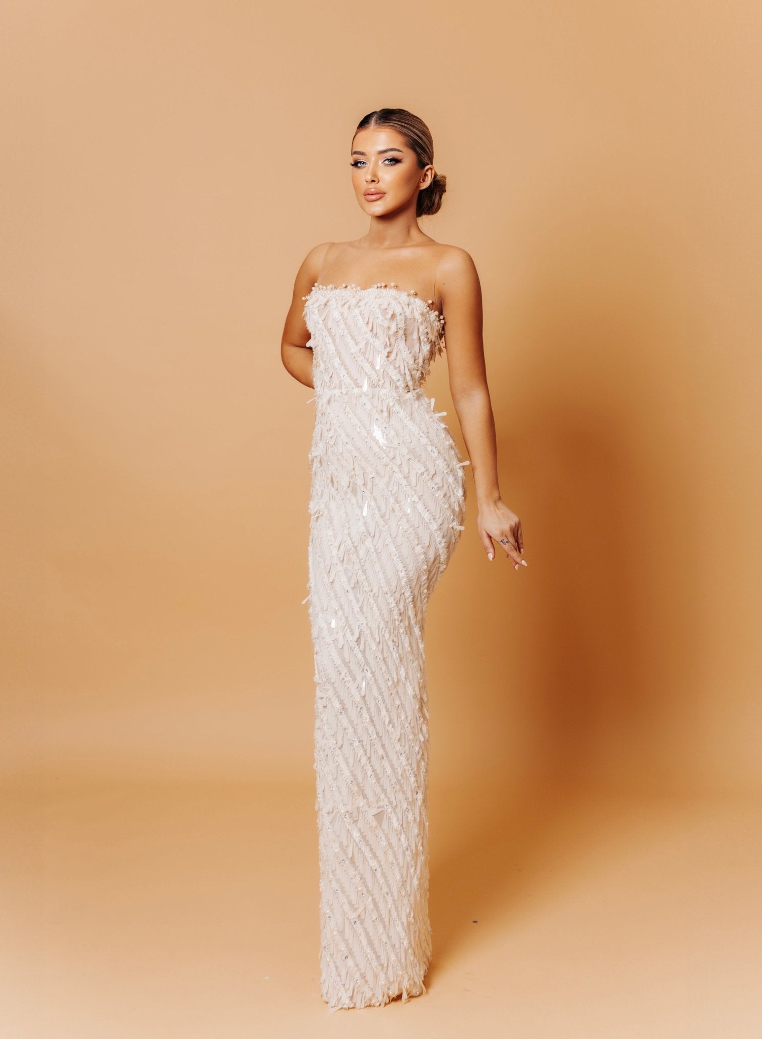 Luxury Black Velvet Dress with Golden Handcrafted Details