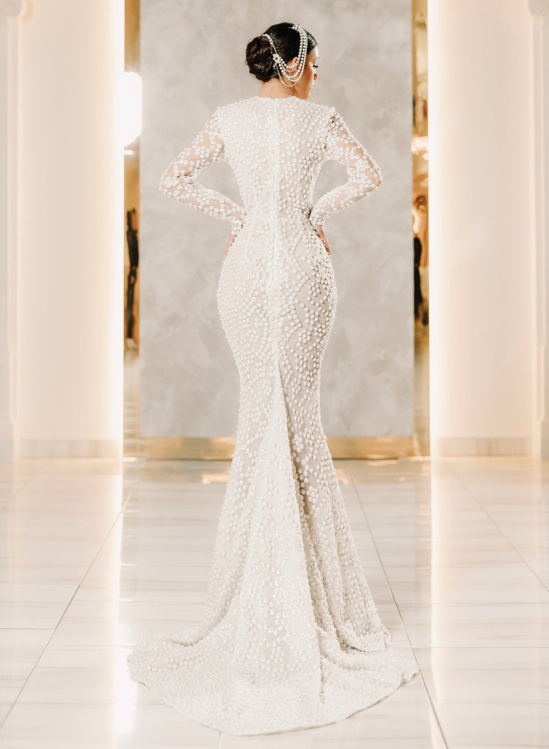 LUXURY PEARL WEDDING DRESS - KUJTA & MERI - Haute Couture Gown - KUJTA & MERI