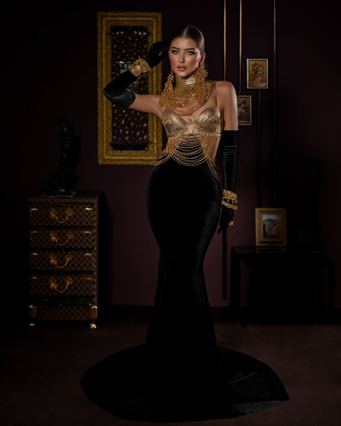 Midnight Gold: The Majestic Mermaid Gown – KUJTA & MERI
