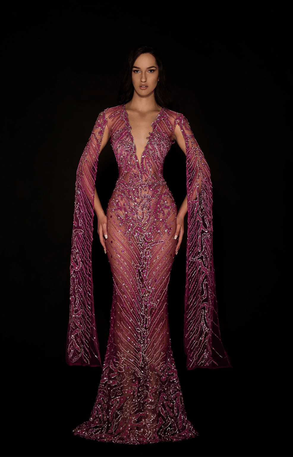chinese dress ladies Amethyst Gown