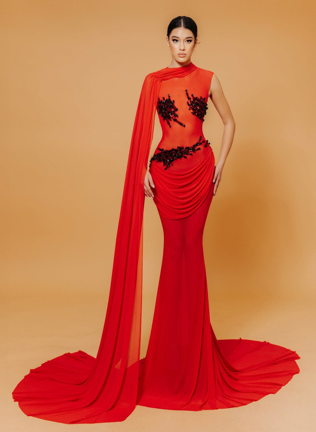 kosovo evening dresses SDE5017 Luxury Kosovo Crystal A-Line Two Piece Evening Dress for Weddi Stunning Dresses