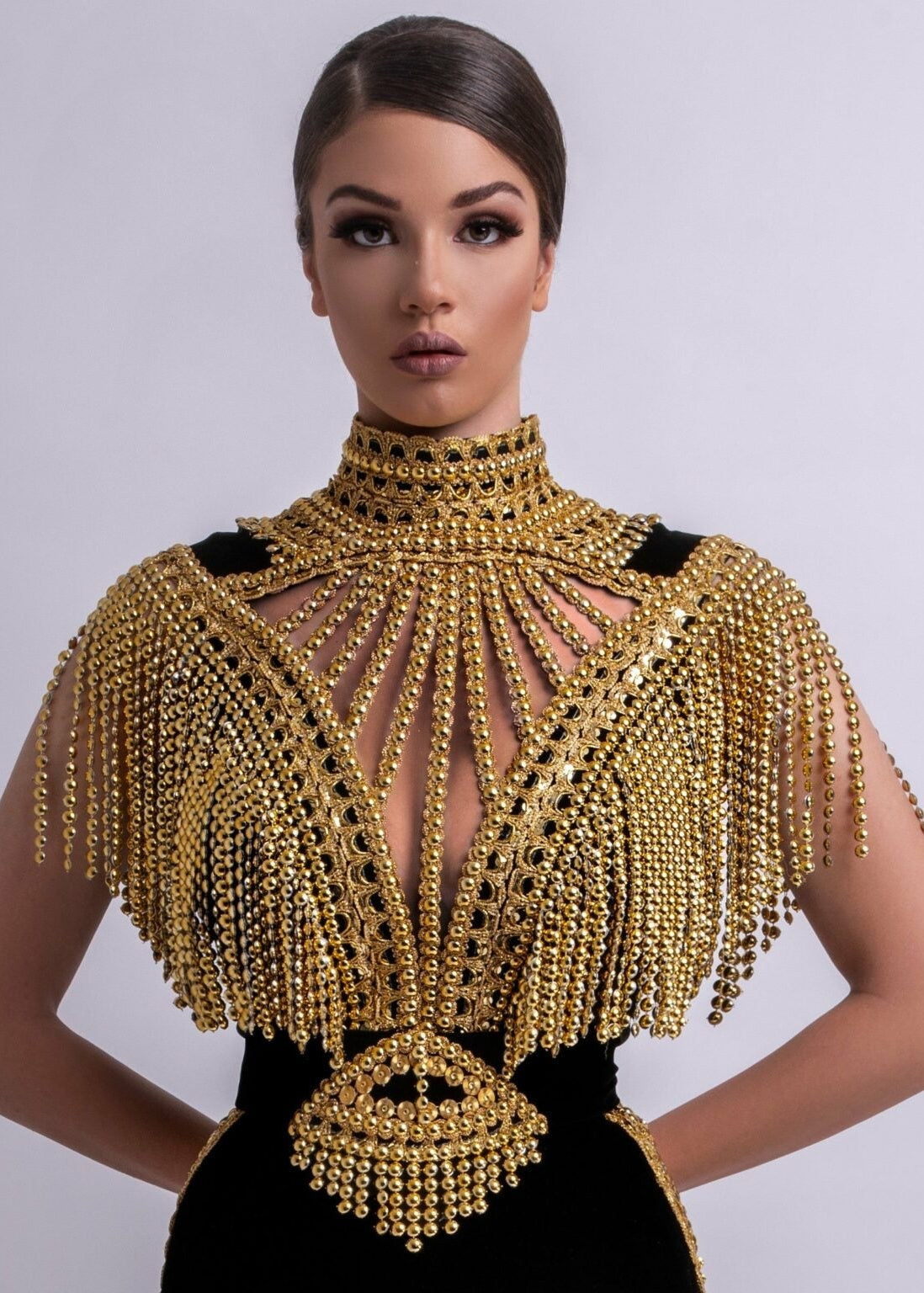 Regal Black and Gold Mermaid Dress L / Adults / Female Regal Black and Gold Mermaid Dress L / Adults / Female
